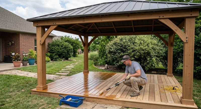 Gazebo Sealing in Tacoma, WA