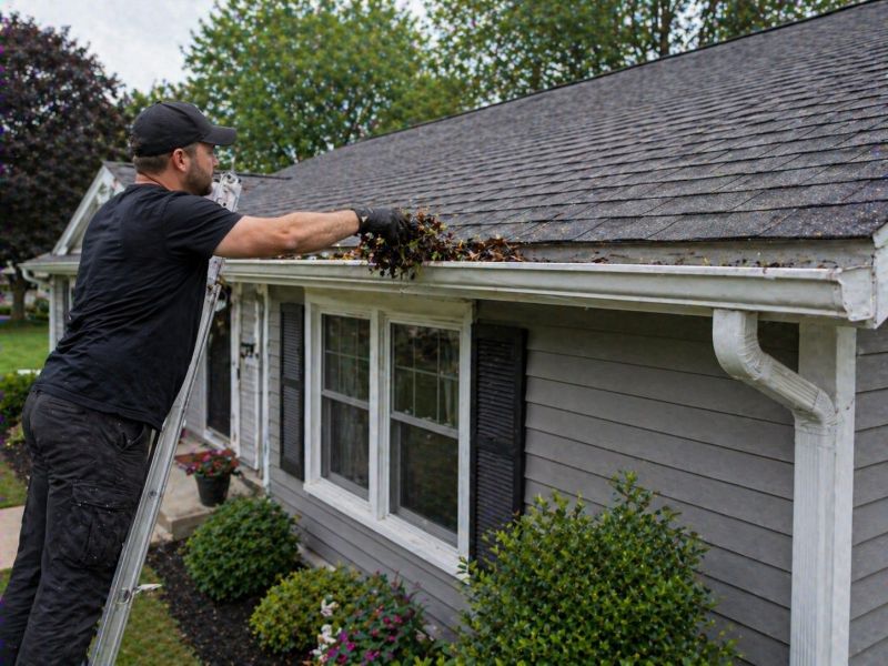 Gutter Downspout Unclogging in Fredericksburg, VA
